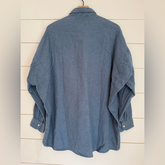 Frank & Eileen Mcloughlin Shirt Jacket in Melange Jean - Picture 16 of 16